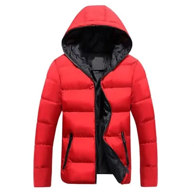 DIMUSI Men Winter Jacket Fashion Hooded Thermal Down Cotton Parkas Male Casual Hoodies Windbreaker Warm Coats 5XL,YA696